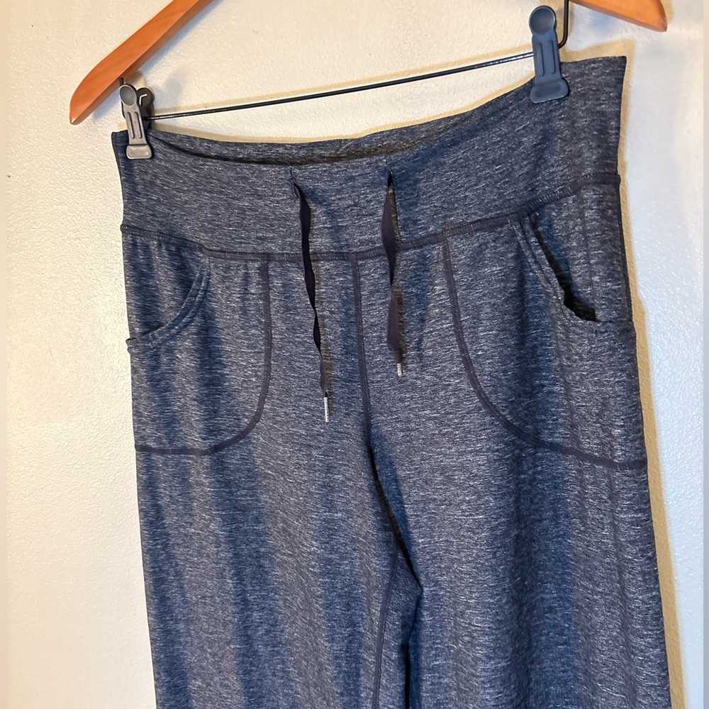 Lululemon Wide Leg Lounge Pants High Rise Drawstring Athleisure Gray - Picture 4 of 8
